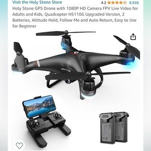 Holy stone GPS Drone with 1080P HD Camera FPV Live Video for Adults and Kids,